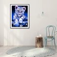 thumbnail image 3 of Cuadros Decorativos 5D diamante pintura tigre completo redondo taladro Rhinestone DIY pared arte manualidades mosaico Likrtyny embutido en tela, 3 of 9