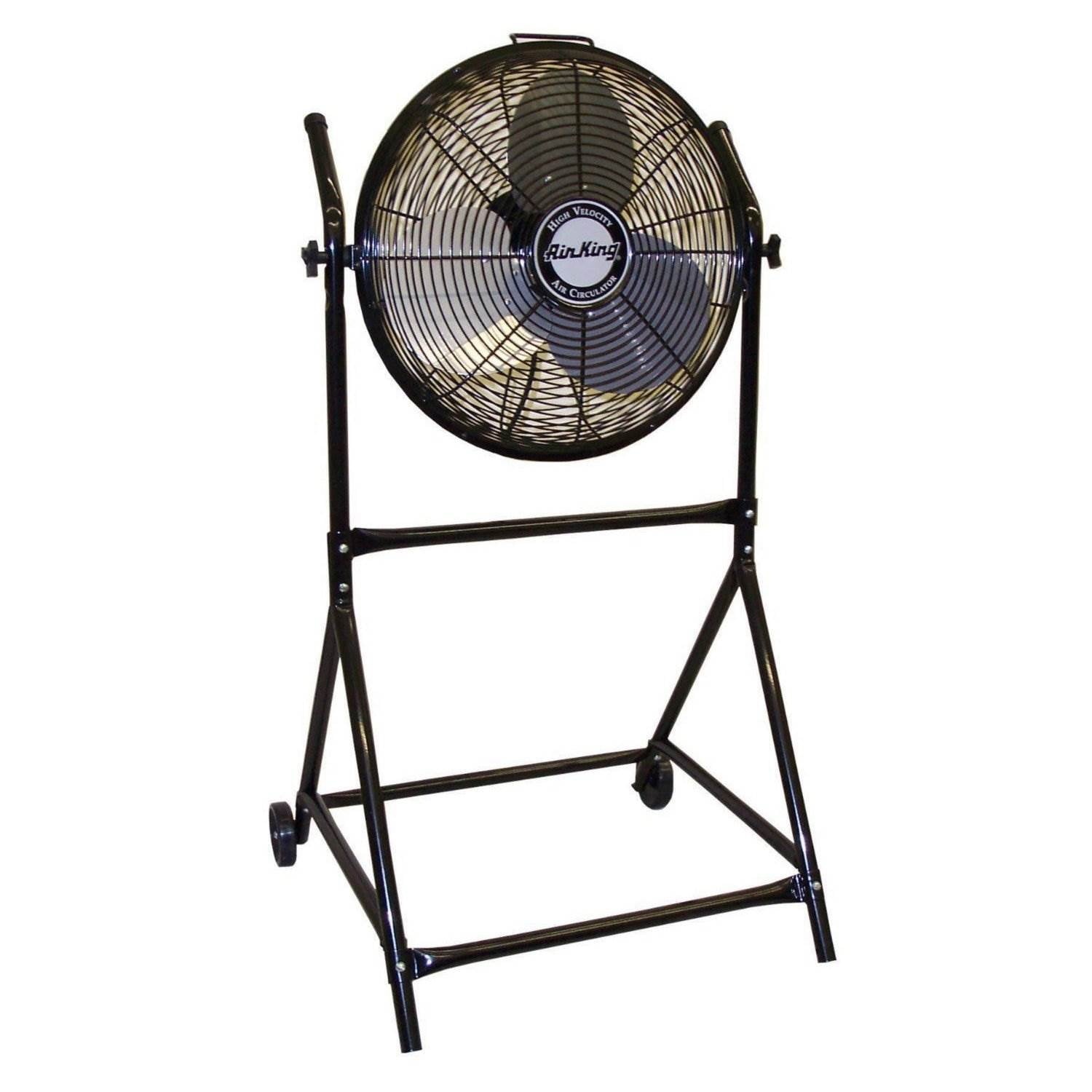 Air King 18" 1/6 HP 3Speed Adjustable Height Floor Fan with RollAbout
