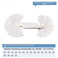 thumbnail image 4 of 20-Piece Metric & Imperial Thread Gauge Set - Precision Screw Thread Measuring Tool with Clear Markings, Durable Construction, Compact Design for Hardware, Tools, Nuts, and Bolts - Accurate, 4 of 6