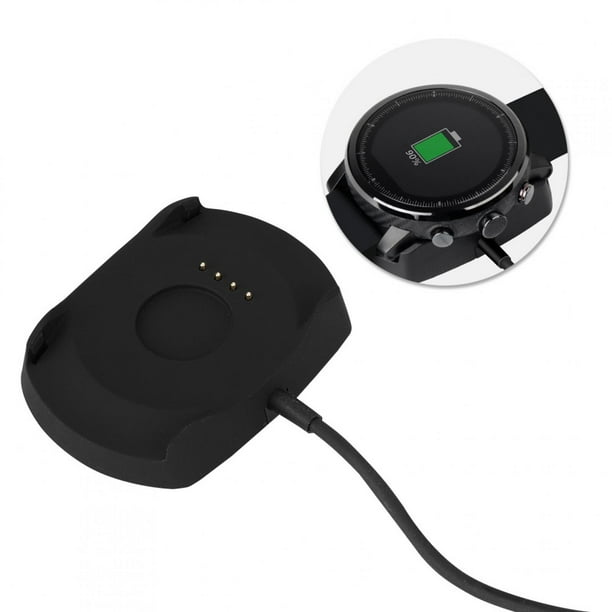 Base de carga USB para Huami, cargador de base de carga USB, cargador USB para reloj inteligente, cargador para Amazfit Stratos, funcionalidad versátil