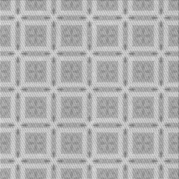 Ahgly Company Indoor Square Patterned Platinum Silver Gray Area Rugs, 5' Square