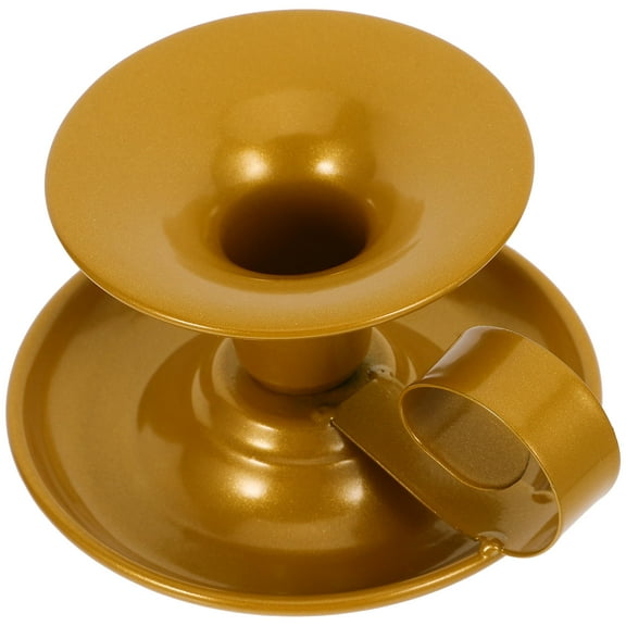 TEHAUX Candlestick Old Fashioned Candle Holder 10.00X7.20X6.30CM Golden