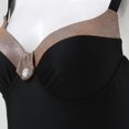 thumbnail image 2 of Gibobby Trajes de Baño para Mujer Traje de baño Monokini Sexy de Color sólido para mujer traje de baño ropa de playa Monkini(Café,G), 2 of 5