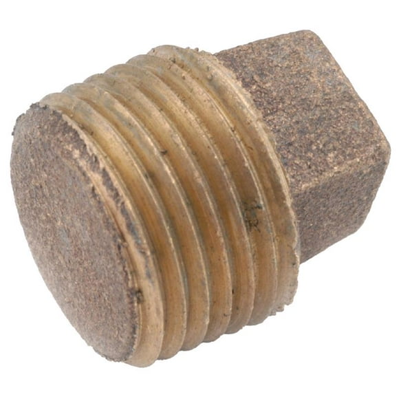 Enchufe de cabeza cuadrada Anderson Metals Brass de 3/4 pulgadas MPT (paquete de 5)