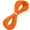 Orange, variant on 1/4" x 25' Elastic Bungee Cord Kayak Stretch String Rope Black Shock Cords