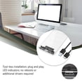 thumbnail image 1 of 2.5 Inch SATA to USB HDD Solid State Disk Enclosure Home Office Desktop PC ABS Plastic Hard Drive Case Computer Accessories Transparent, 1 of 7