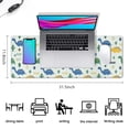 thumbnail image 5 of Long Mouse Pads for Desk,Light Toned Dinosaur with ROAR Pattern Desk Mats on Top Of Desks, Desk Mouse Pad Extra Large with 3mm Non-Slip Base and Stitched Edge for Gaming,Office,Work,Home 31.5"x11.8", 5 of 6