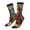 2 Black-1, variant on Rusty Rocket Launch Crew Socks for Men & Women, Breathable Casual Athletic Ankle Socks