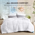 thumbnail image 4 of Edredones para cama, tamaño king, color blanco, para todas las estaciones, 4 of 9