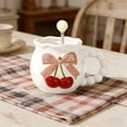 thumbnail image 2 of Linnome Ceramic Coffee Mug for Office Home Use Dishwasher Microwave Safe Comfort Grip Handle for Hot Cold Drinks, 2 of 6