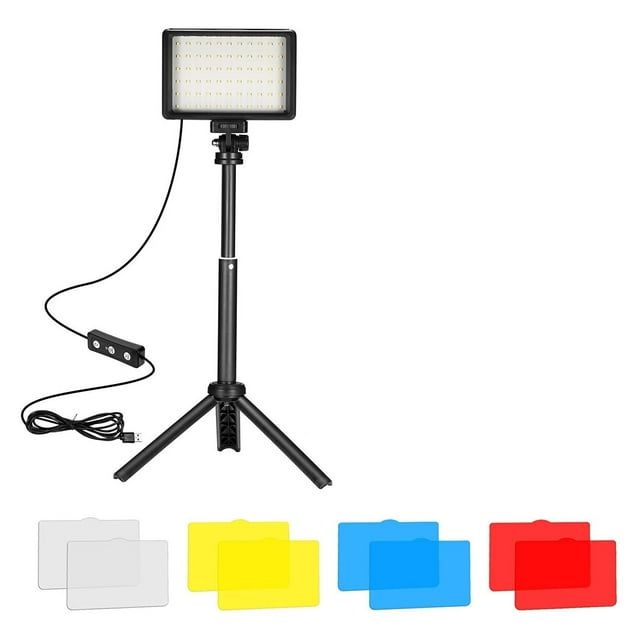 LED Photography Video Light Panel Lighting Photo Studio Lamp Kit With Tripod Stand RGB Filters For Shoot Live Streaming ,Easy to Use