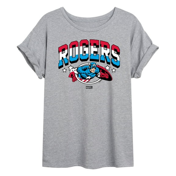 Marvel Captain America - Rogers - Women's Oversized Graphic T-Shirt