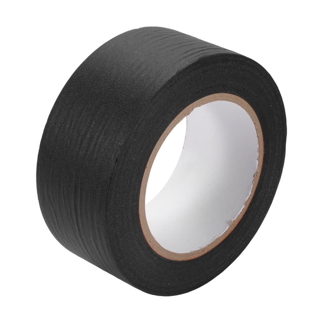 Cinta de pintor Unique Bargains, fácil de quitar, cinta maestra de enmascarar negra - 2 pulgadas x 54.7 yardas