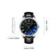thumbnail image 3 of Reloj de cuarzo para hombre, reloj de cuarzo informal para hombre, esfera de cristal azul claro, correa de cuero, estilo informal, reloj de pulsera, esfera antiarañazos, para hombre y mujer, esfera de, 3 of 5