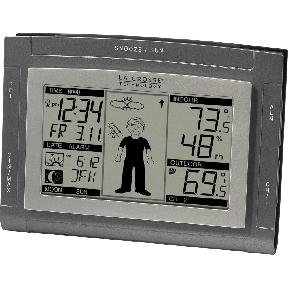 La Crosse Technology Wireless Weather Station Alarm Clock by LaCrosse Technology