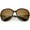 Brown / Amber, variant on Women's Polarized Oversize Sunglasses Metal Arms Neutral Colored Lens 60mm (Tortoise / Amber)