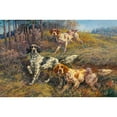 thumbnail image 2 of Edmund Henry Osthaus 18x13 Black Ornate Wood Framed Double Matted Museum Art Print Titled - Three Pointers, 2 of 5