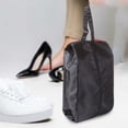 thumbnail image 4 of Bolsas de zapatos para viaje, bolsa de zapatos duradera con asa ajustable, organizador de almacenamiento de zapatos para hombres y mujeres, paquete de , negro, 4 of 8