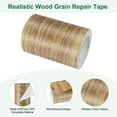 thumbnail image 2 of Uxcell 2-Roll Wood Grain Repair Tape, 3.15inch x 15ft Self-Adhesive Wood Floor Tape, Realistic Textured Repair [Brown Pine], 2 of 7