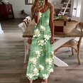 thumbnail image 2 of Vestidos de Verano con Cuello en V para las Mujeres 2025 Imprimir Vestido de Cuello Redondo sin Mangas Vestidos Largos Casuales, Ligeros Y de Moda, 2 of 7