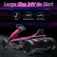 thumbnail image 4 of 24V High-Speed Drift Electric Go-Kart for Kids, Battery-Powered Ride-On Toy with 2-Speed Modes, Safety Harness & Rechargeable Battery, 4 of 6