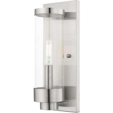 

Wall Sconces 1 Light Fixtures With Brushed Nickel Finish Stainless Steel Material Candelabra 12 60 Watts