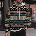 thumbnail image 2 of Rbaofujie Chandails à Capuchon pour Garçons Hommes Mode Décontractée Chandails en Molleton à Capuche Col Rond Imprimé Pull Manches Longues Hauts Chandails en Molleton pour Hommes, 2 of 5