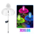 thumbnail image 1 of Luz Solar doble de medusas para jardín, luces LED de fibra óptica para exteriores, lámpara de decoración impermeable para césped y Patio, 7 colores, 1 of 4