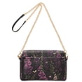 thumbnail image 2 of FORMRS Women Crossbody Purse with Chain Strap Vegan Leather Shoulder Handbag, Dark Purple Floral Pattern, 2 of 7