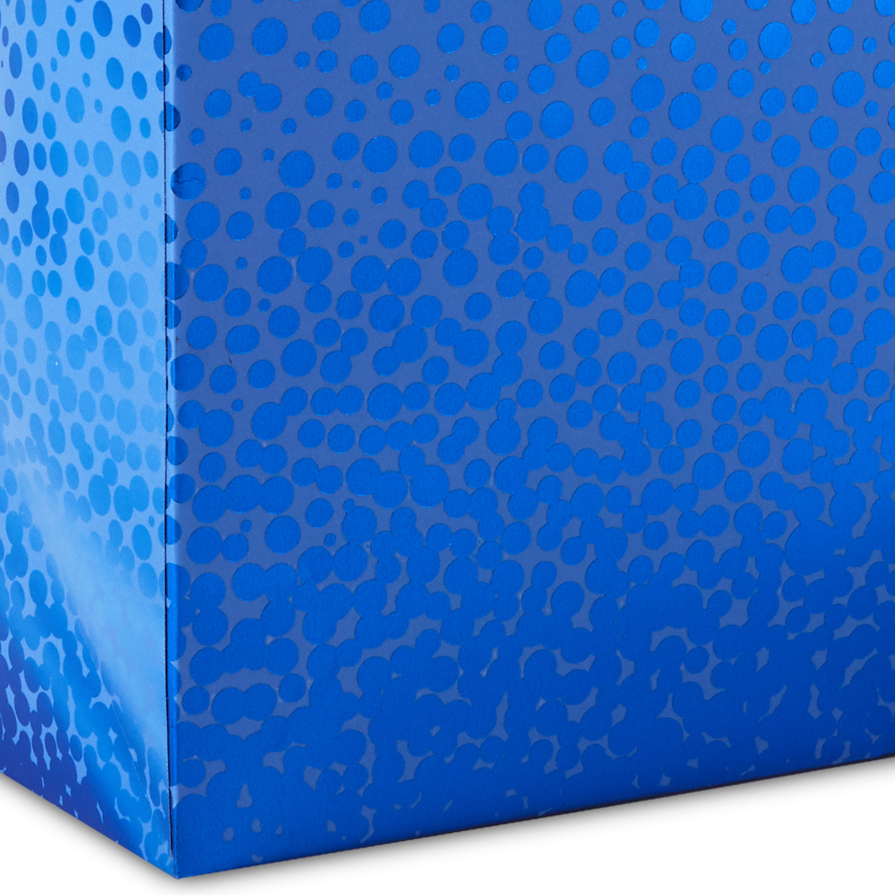 Hallmark Medium Gift Bag (Blue with Cascading Blue Foil Dots)