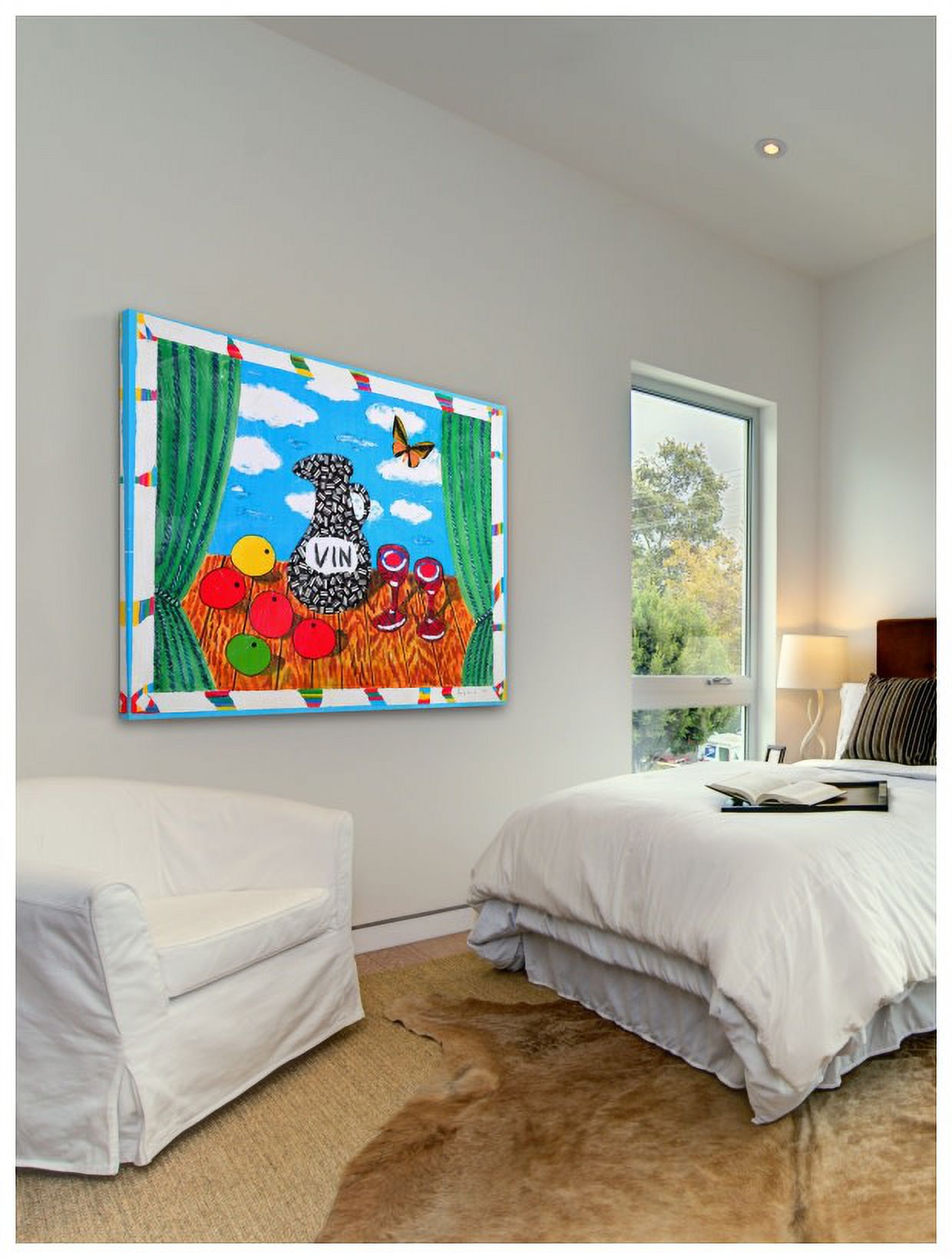 Marmont Hill "Le Vin" by Wayne Ensrud Painting Print on Canvas