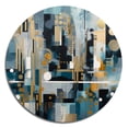 thumbnail image 2 of Designart "Reality Transcendence I" Abstract Landscape Metal Round Wall Art, 2 of 5