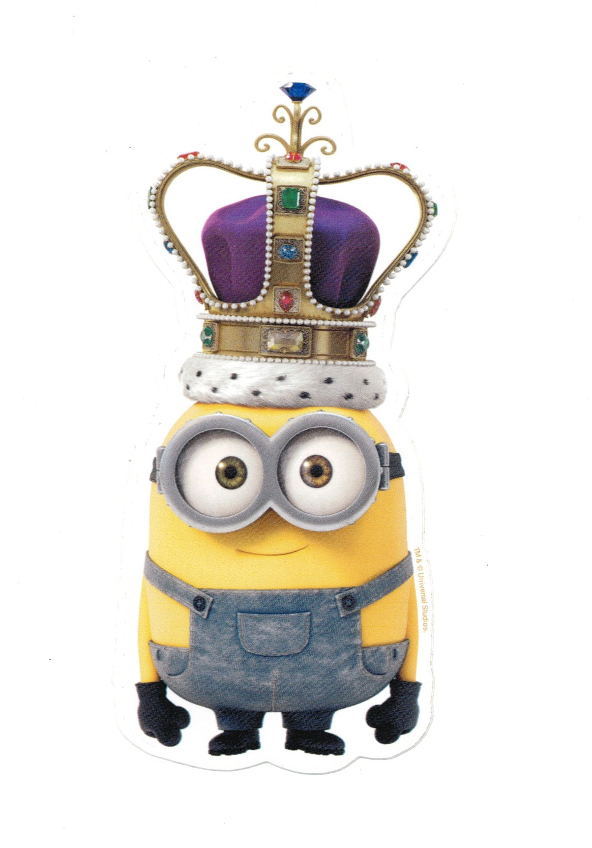Despicable Me Minions King Crown Minion Sticker
