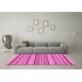 thumbnail image 3 of Ahgly Company Indoor Rectangle Abstract Pink Modern Area Rugs, 2' x 3', 3 of 4