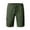 Army Green Pants for men, variant on Men's Classic Cargo Shorts Solid Color Dungarees Activewear Holiday Elastic Waist Drawstring Trendy Trousers Athletic Outwear Work Casual Comfy Daily Sport Green