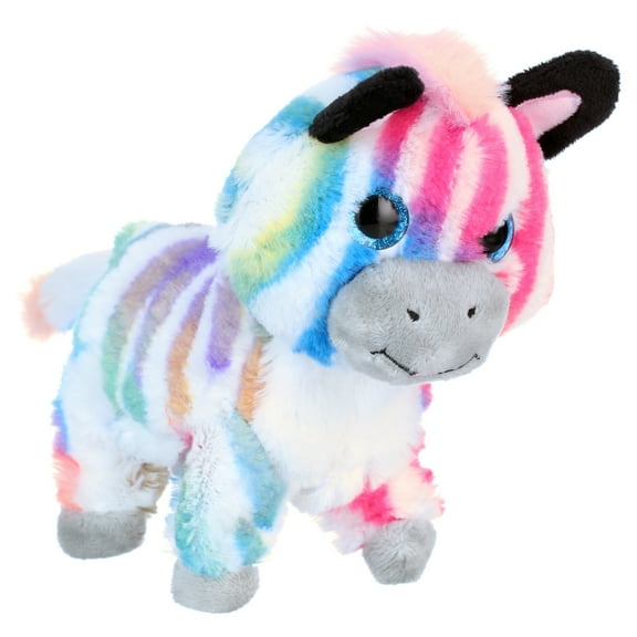 Kid Connection Miniature Electronic Walking Pet, Rainbow Zebra, 6" Tall Toddler Toys