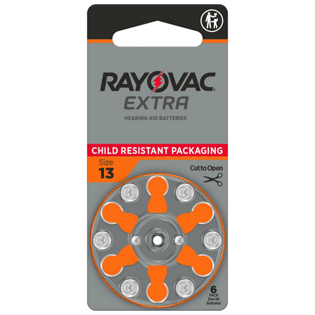 RAYOVAC EXTRA HEARING AID BATTERIES SIZE 13 NEW pack 60 pcs