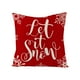 thumbnail image 5 of 4 fundas de almohada navideñas de 45 x 45 cm, decoración navideña para fiestas de invierno, sofá o sillón., 5 of 7