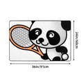 thumbnail image 4 of ZICANCN Area Rugs Doormat , Panda Sportive Facecloth Non-Slip Floor Mat Rug for Living Room Kitchen Sink Area Indoor Outdoor Entrance 36"x24", 4 of 9