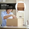 thumbnail image 5 of HEMOTON  20 Pcs Packing Cartons Express Packaging Medium Boxes for Moving Khaki, 5 of 8