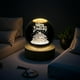 thumbnail image 4 of 3D Crystal Ball Night Light with Wooden Base, Birthday Flower Planet Night Light, USB LED Table Lamp (A1), 4 of 5