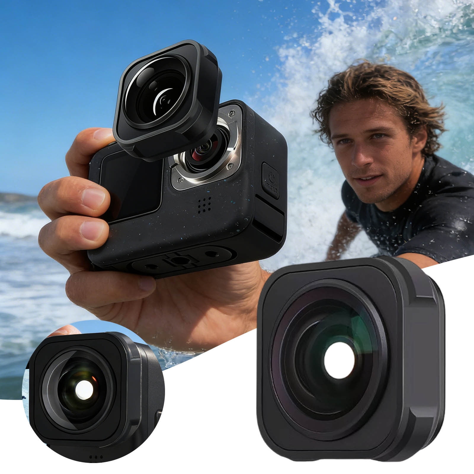 Opteka Platinum Series 0.2X Ninja Fisheye Lens with Hood for 37mm