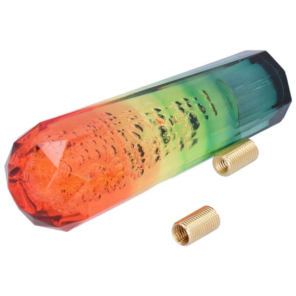 Perilla de cambio de marchas de acrílico, perilla de cambio de 5 colores, perilla de cambio de marchas, elegante y moderna