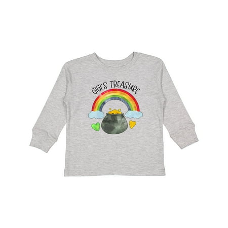 

Inktastic Gigi s Treasure St. Patrick s Day Rainbow and Gold Boys or Girls Long Sleeve Toddler T-Shirt