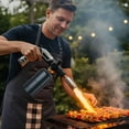thumbnail image 3 of Saker Butane Torch Gun - 3272 °F Adjustable Flame Thrower with Safety Lock - One-Touch Ignition Torch for Searing Steak, BBQ, Welding - Butane Tank Not Included - 1PCS Gloves Set, 3 of 17