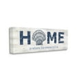 thumbnail image 3 of Home Where Waves Roll In Phrase Coastal Graphic Art Gallery Wrapped Canvas Print Wall Art, 3 of 7