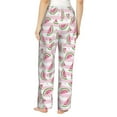thumbnail image 3 of Naloa Watermelon Print Women’s Ultra-Soft Comfy Pajama Lounge Pants with Pockets & Drawstring, 3 of 8