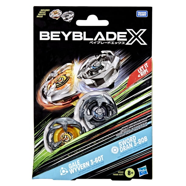 BEYBLADE X セット Beyblade X Gale Wyvern & Sword Dran Dual Pack for Toy Stores