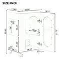 thumbnail image 7 of 20-inch modern white bathroom vanity with sink one package and easy assembly, 7 of 7