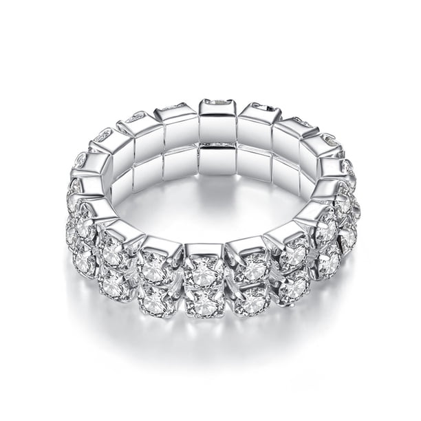 Fiudx Anillo de Moda, Elegante Conjunto de Joyas de Aleación, Anillo de Girasol Resistente a Los Arañazos, Banda Clásica de Tamaño Ajustable, Ideal para Fiestas y Bares, Accesorio Elegante para Mujer